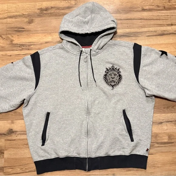 Y2K Nike LeBron JamesLion Head King Zip Up Hoodie Sweatshirt